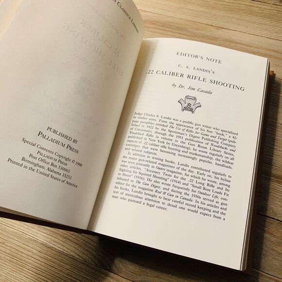 22 CALIBER RIFLE SHOOTING by LANDIS Leather Hardcover NRA Gun Book 22K Gold Edge - Picture 4 of 8